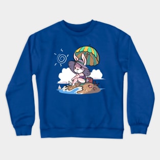 Bunny at the Beach Crewneck Sweatshirt